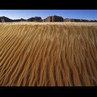Monument Valley, frosted sand dunes, Arizona :: 1001AZMVLfrosteddunesjpg