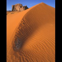 Monument Valley, frosted sand dunes, Arizona :: 1008AZMVLfrosteddunesjpg