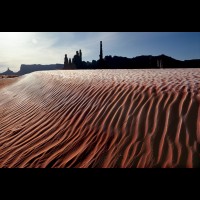 Monument Valley, frosted sand dunes, Arizona :: 1021eMVLmonumentvalleyjpg