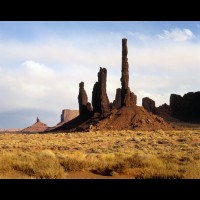 Monument Valley, Ye Be Chi Rocks, Arizona  :: 1025AZMVLyebechirocksjpg