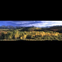 Sneffels Range, autumn panorama, San Juan Mountains, Colorado, USA :: 13963wCOSJMsneffelsrangejpg