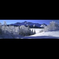 Telluride, Wilson Range winter panorama, San Juan Mountains, Colorado :: 19285wCOSJMwilsonrangewinterjpg