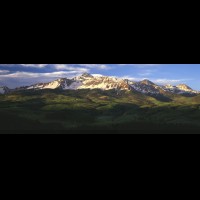 Telluride, Wilson Range panorama, San Juan Mts. Colorado, USA :: 19427wCOSJMwilsonrangejpg
