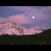 Telluride, Colorado, full moon alpenglow :: 6493COSJMalpenglowfullmoonjpg