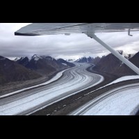Aerial, Kaskawulsh Glacier, Kluane N.Pk, Yukon, Canada :: CNKLUkluaneprovpkcn70983jpg